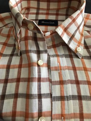 Camisa lino MASSIMO DUTTI Talla L