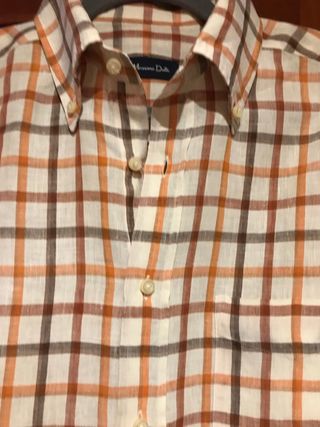 Camisa lino MASSIMO DUTTI Talla L