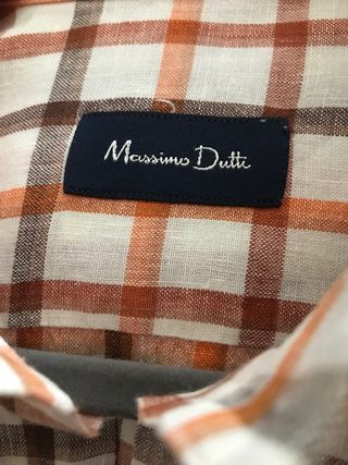 Camisa lino MASSIMO DUTTI Talla L