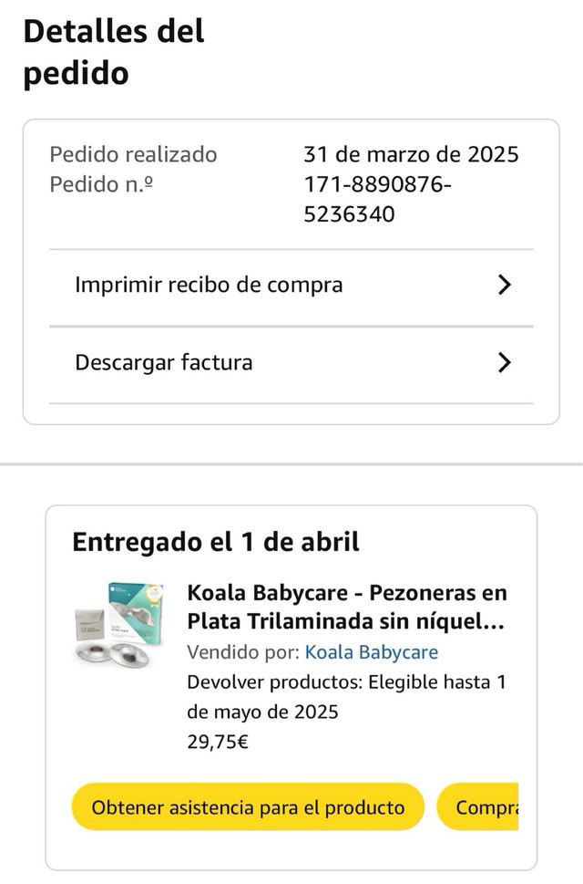 Pezoneras de plata - Talla S-M