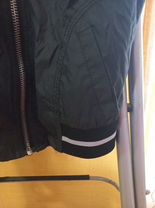 Chaleco negro reversible gris niño-niña