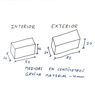 Vitrina de metacrilato