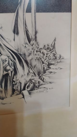 Cuadro firmado J. Barbí. Pintor gallego.