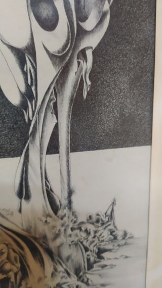 Cuadro firmado J. Barbí. Pintor gallego.
