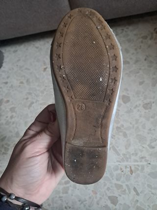 Bailarinas color plata niña 28