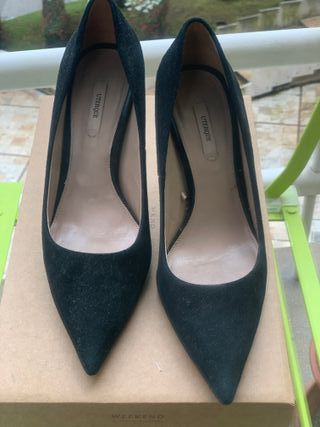 Zapatos salón ante