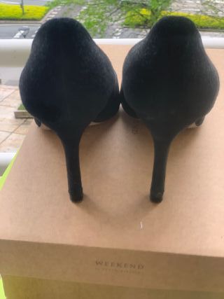 Zapatos salón ante