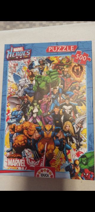 Puzzle super heroes marvel