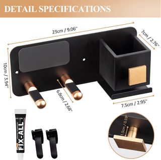 Soporte de pared para secador de pelo