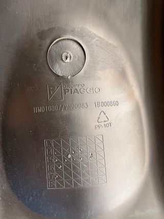 Baul cofre interior vespa gts 2020