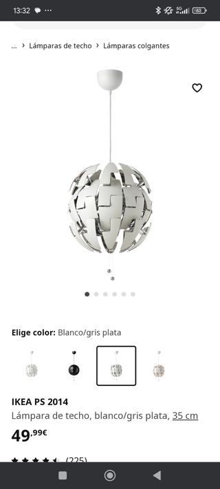 Lampara estrella de la muerte