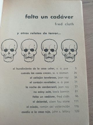 Falta un cadáver y otros relatos