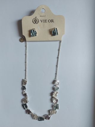 Conjunto gargantilla y pendientes