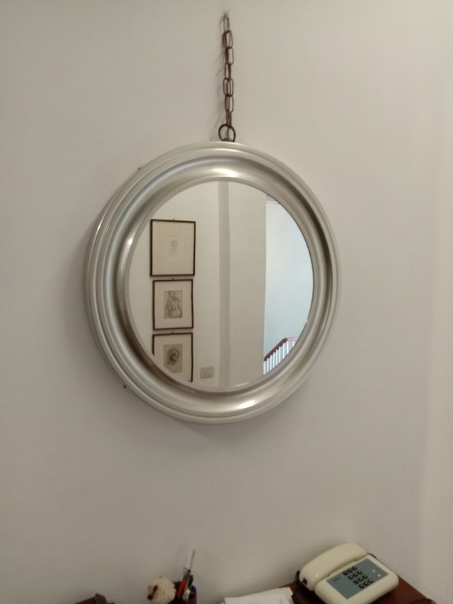 Specchio "Narciso"  in alluminio