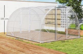 Invernadero transparente con puerta NUEVO