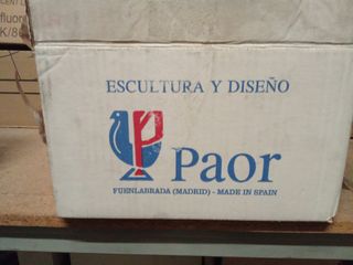 Figura nomo minero escultura Paor