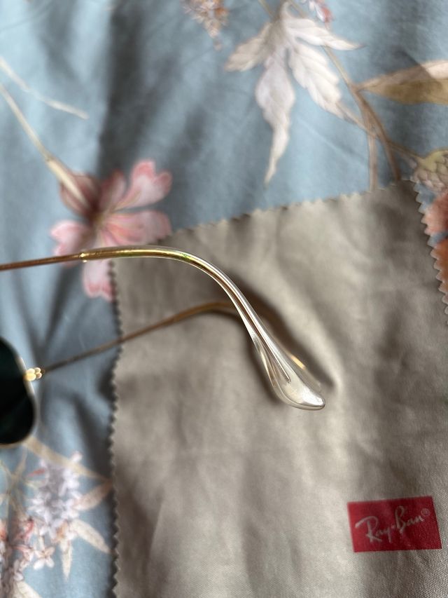 gafas rayban aviator large metal doradas mujer