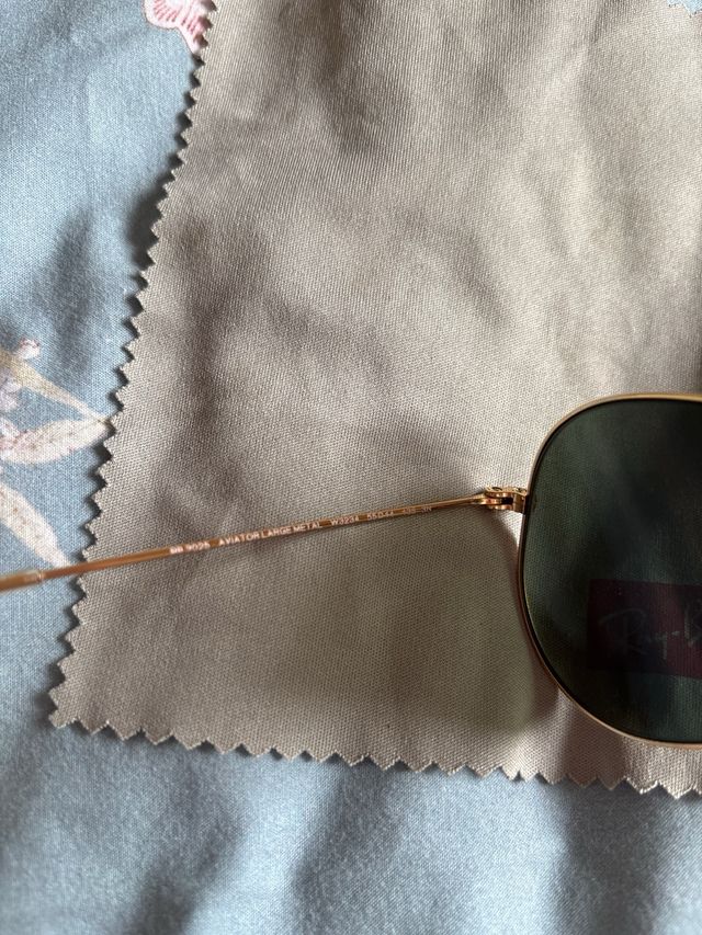 gafas rayban aviator large metal doradas mujer