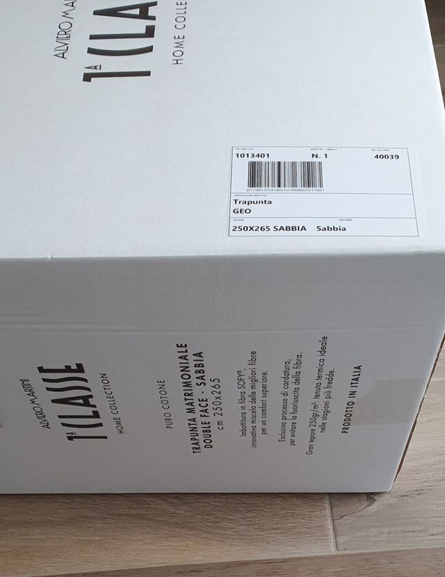 Trapunta matrimoniale 1ª CLASSE