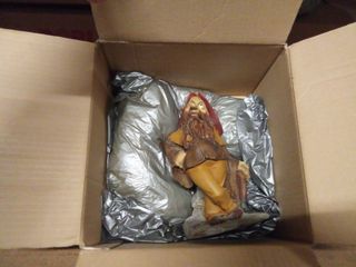 Figura nomo minero escultura piedra, Paor