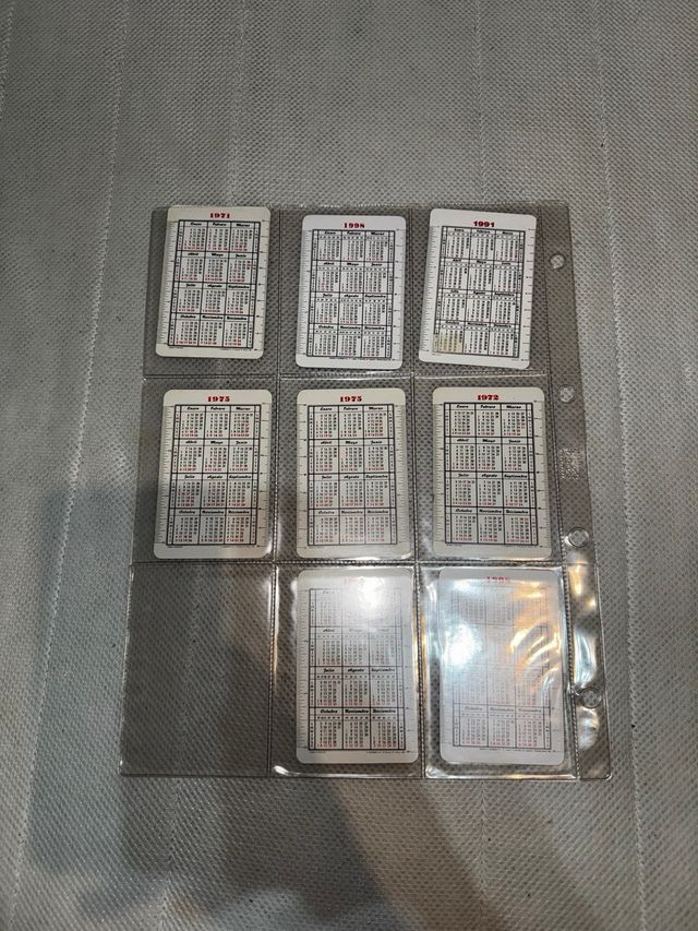 116 calendarios fournier tema banco colección