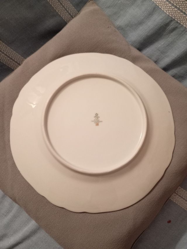 Piatto ceramica Tirschenreuth. Oro