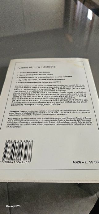 Libro come curare il diabete