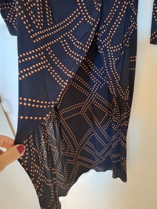 vestido largo de gasa de Massimo dutti