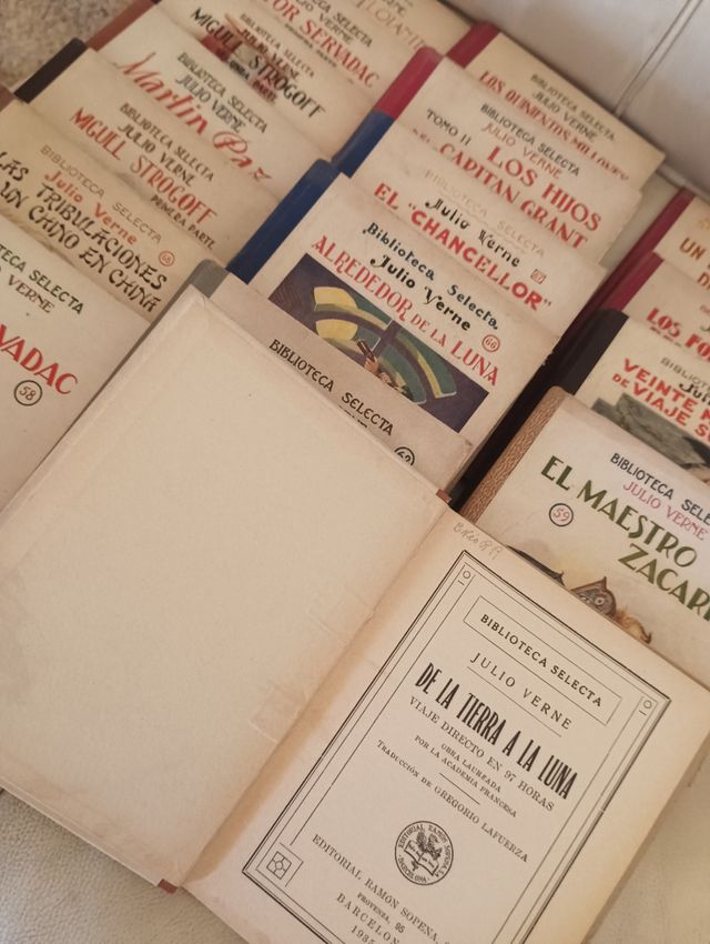 Libros antiguos Julio Verne 17 títulos