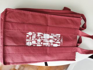 Lote vino: bolsa portabotellas, botellero, copa