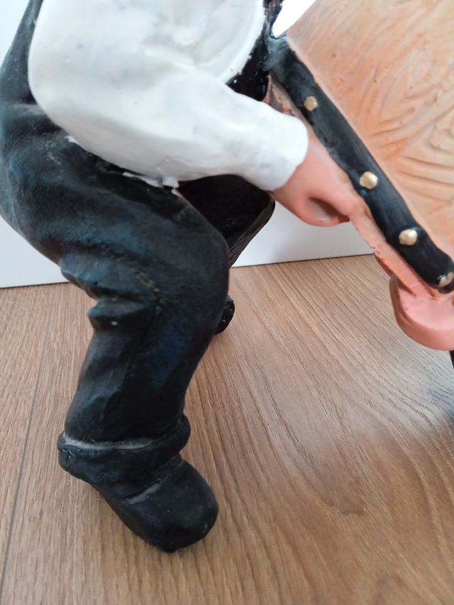 Figura El Gordo y el Flaco adorno