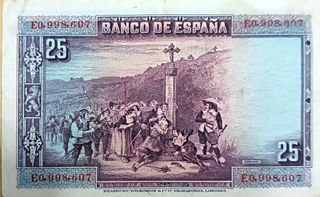 Billete 25 pesetas 1928