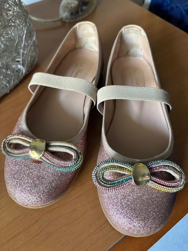 Ballerina rosa glitter bambina n.34
