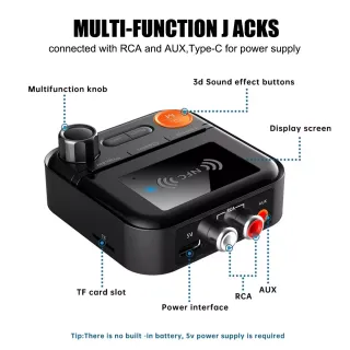 Receptor de audio Bluetooth NFC con 5 efectos hifi