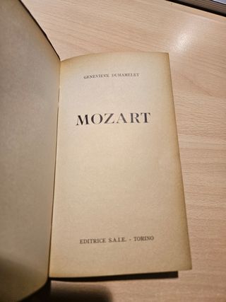 Libro Mozart anno 1960 ed Saie Vintage