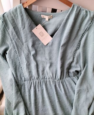 Vestido verde largo  L-XL-XXL