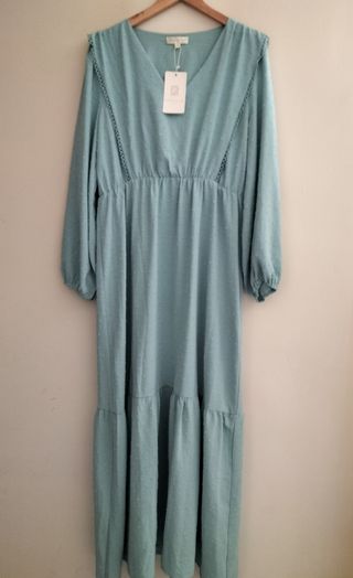 Vestido verde largo  L-XL-XXL