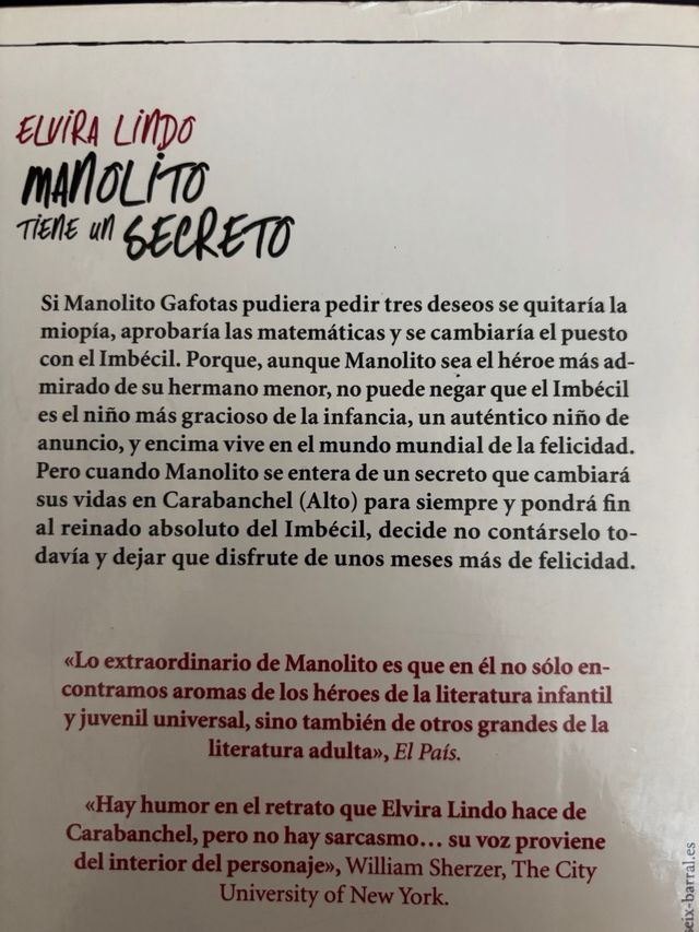 Manolito tiene un secreto (Spanish Edition)
