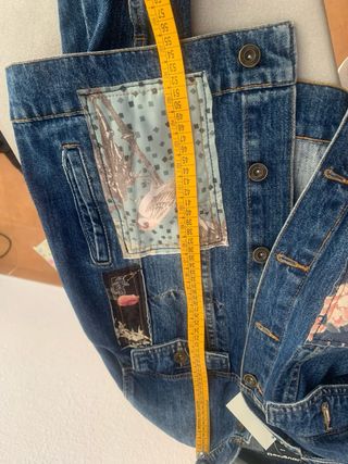 Chaqueta vaquera Patchwork desigual