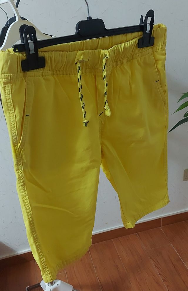 Pantaloncini bambino giallo