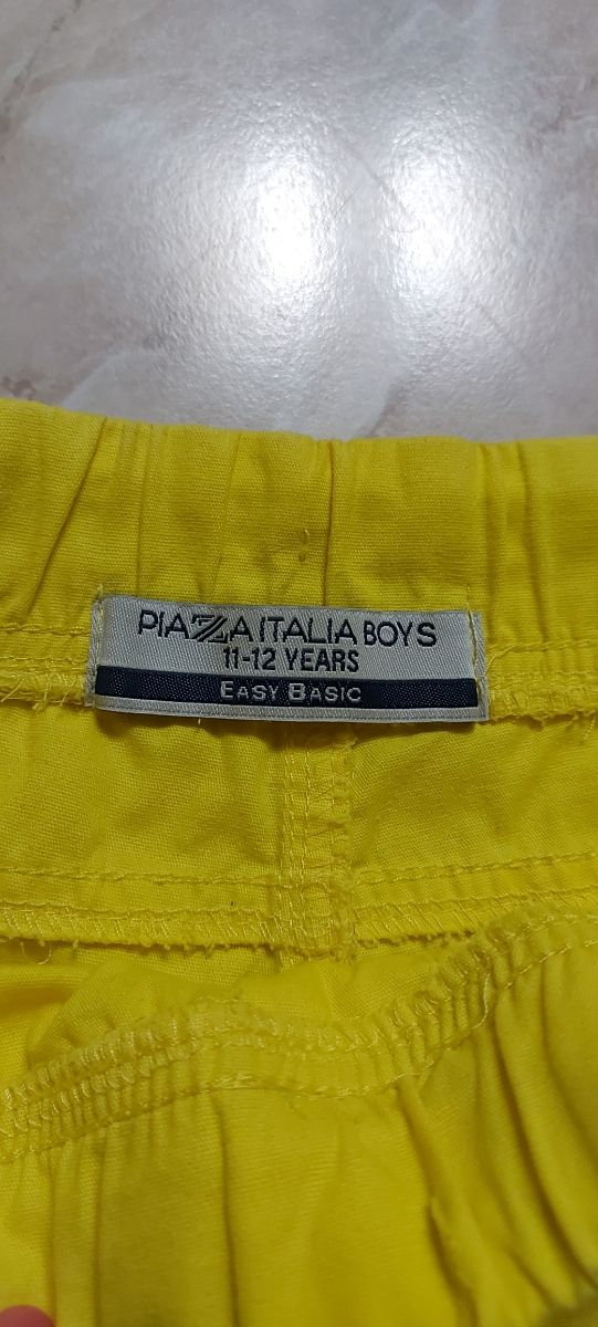Pantaloncini bambino giallo