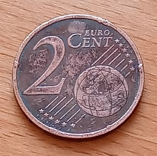 2 Céntimos Euro España año 2013 Exceso de Material