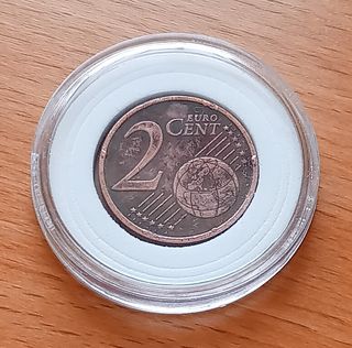 2 Céntimos Euro España año 2013 Exceso de Material