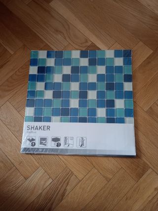 Mosaico de vidrio sobre malla para baño- Shaker