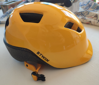 Casco Infantil BTWIN Amarillo - Decathlon Talla S