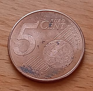 5 Céntimos Euro España año 2019 Exceso de Material