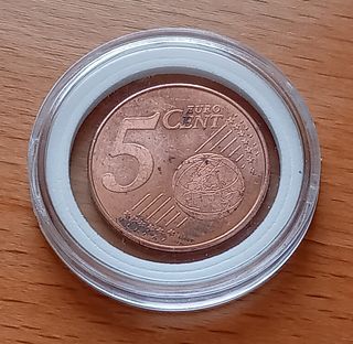 5 Céntimos Euro España año 2019 Exceso de Material