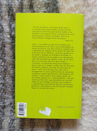 Una historia de amor y oscuridad. Amos Oz.