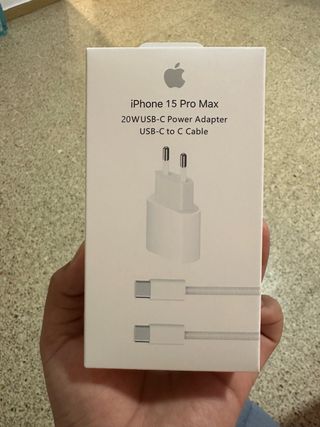 Cable + cargador iphone 15 Promax tipo C