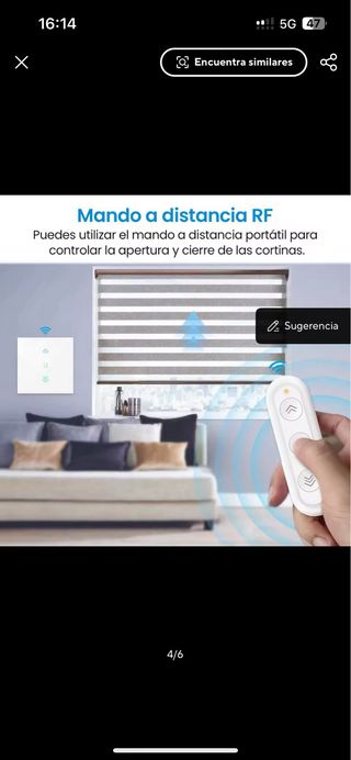 Pack 5 Interruptores wifi para persianas/cortinas